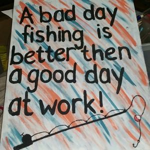 Fishing painting